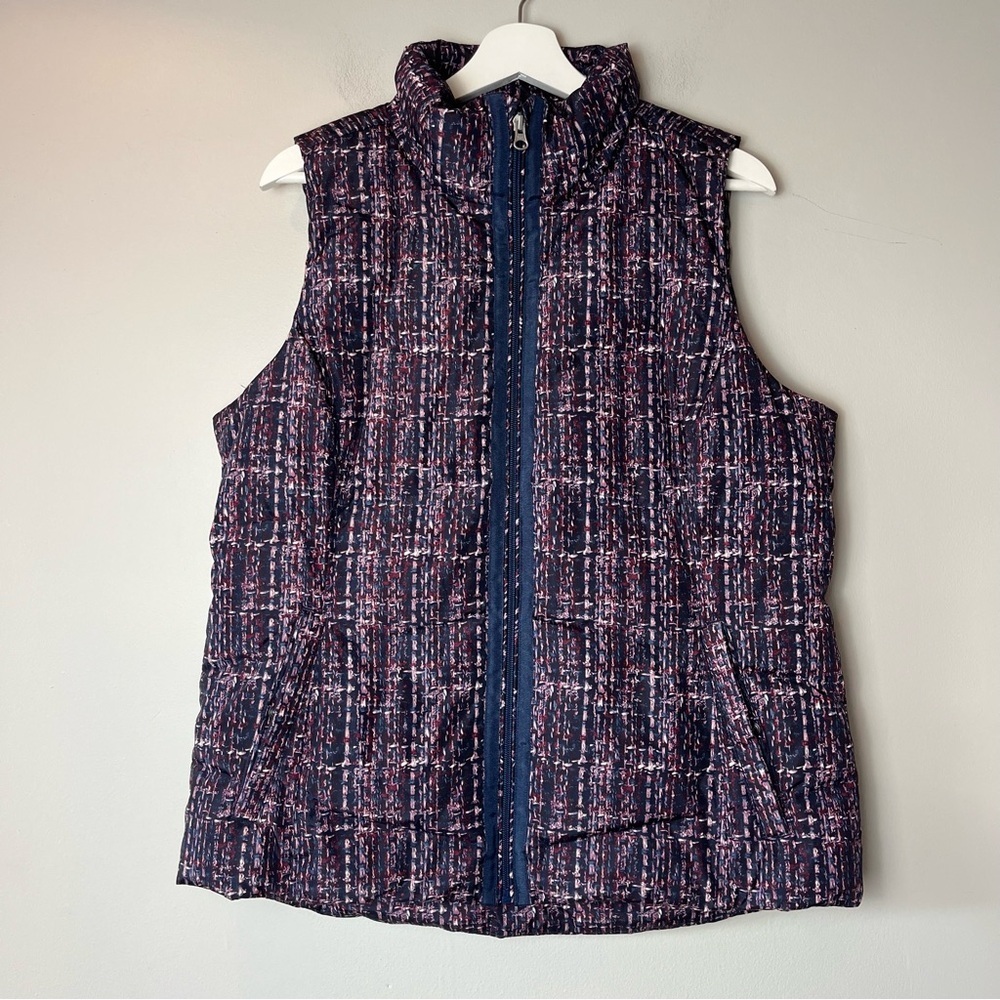 Lands' End Puffer Down Filled Vest Medium Tall